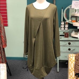Olive oversized tunic XL
